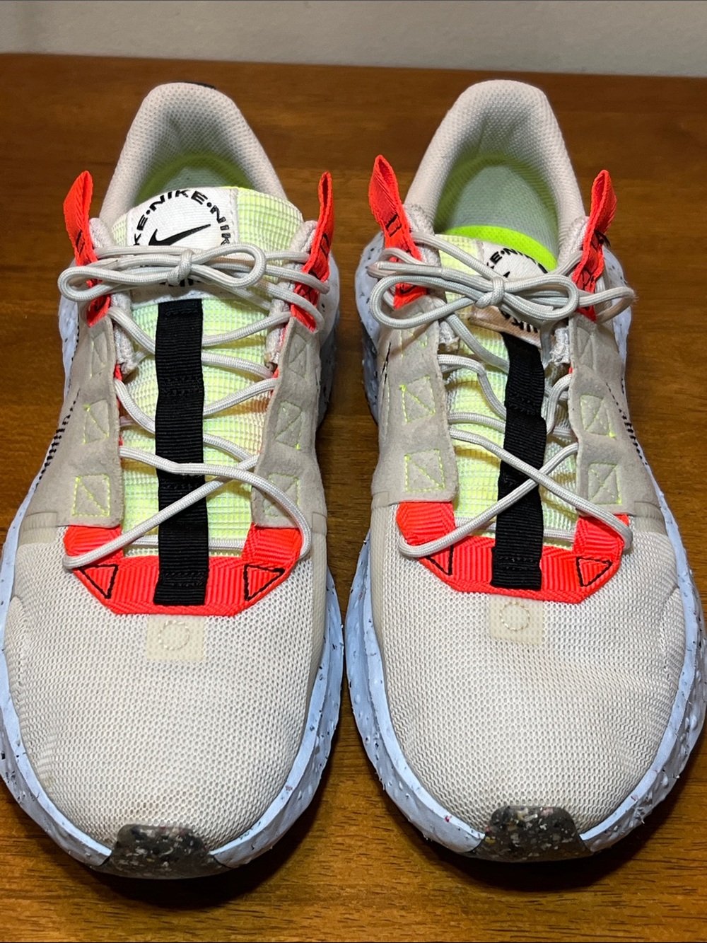Nike Men’s crater Impact sneakers Light Bone/Black/Stone  Crimson Size 11.5